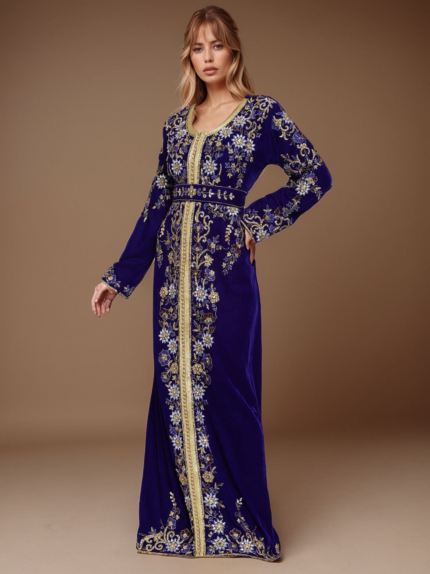 Royal Purple Moroccan Kaftan