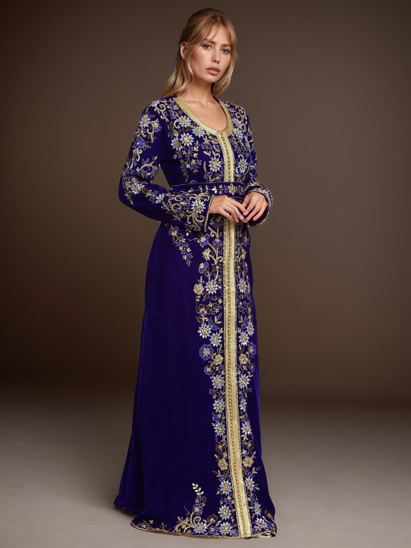 Royal Purple Moroccan Kaftan