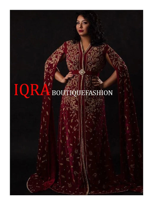 Dubai Moroccan Royal Islamic Modern Elegant caftan Arabic Party Wear Kaftan Farasha Maxi Floor Length Takshita Wear Dresses