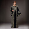 Luxurious Black Gold Embroidered Abaya