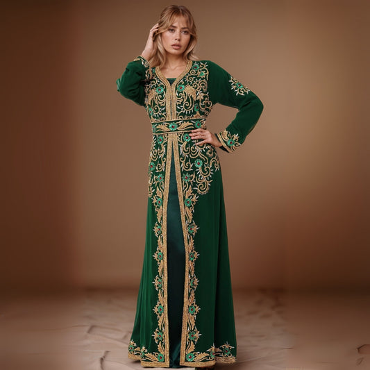Emerald Elegance Kaftan