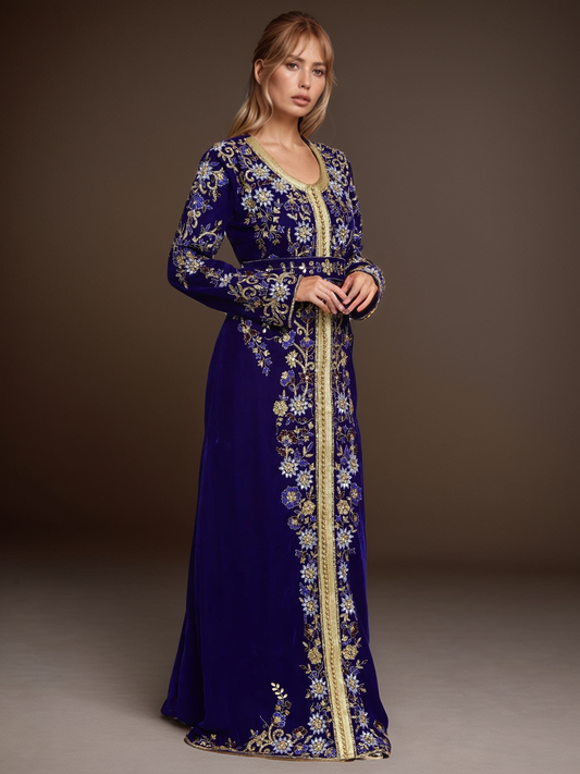 Royal Purple Moroccan Kaftan