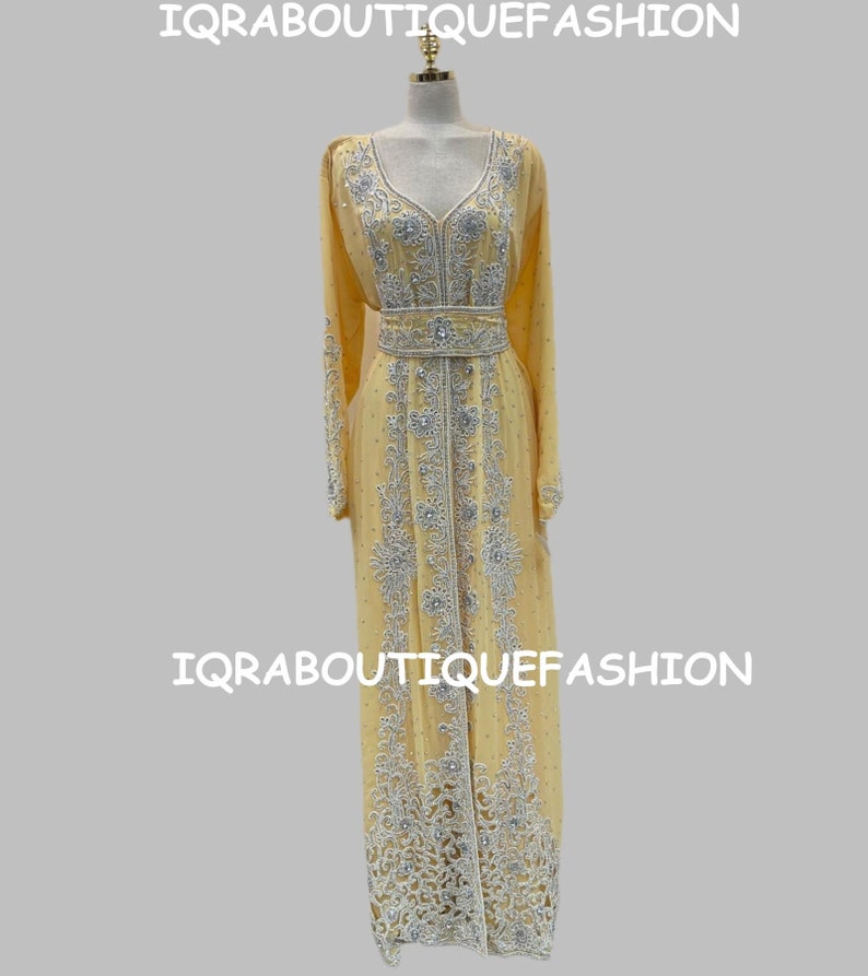 New white women kaftan Arabic dress