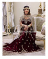 Beautiful Velvet African Attire Bridesmaid Abaya Muslim Wedding Gown Long